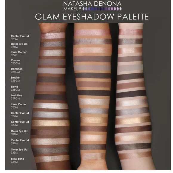 Natasha Denona Glam 15 Eyeshadow Palette Made in Italy - Picture 3 of 7